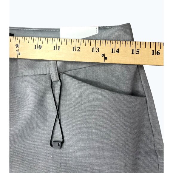 Express Editor Barely Boot Low Rise Stretch Pants Womens Size 8R Gray Blend - Picture 6 of 16